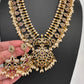 CZ Rice Pearls Peacock Guttapusalu Short Necklace