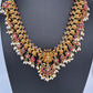 Matte Kempu Rice Pearls Guttapusalu Necklace