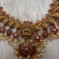 Matte Kempu Rice Pearls Guttapusalu Necklace