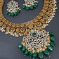 Goddess Lakshmi Matte AD Neckline Necklace