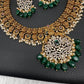 Goddess Lakshmi Matte AD Neckline Necklace