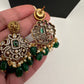 Goddess Lakshmi Matte AD Neckline Necklace