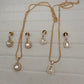 Moissanite AD Pendent Set Dainty Chain Necklace - Style1