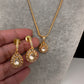 Moissanite AD Pendent Set Dainty Chain Necklace - Style1