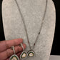 Moissanite AD Pendent Set Dainty Chain Necklace - Green