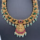 Matte Goddess Lakshmi Short Necklace Jhumka