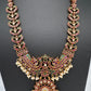 Matte Kempu Green Beads Short Necklace