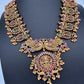 Matte Kempu Gunguru Goddess Lakshmi Mango Short Necklace