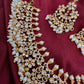 Matte Rice Pearls Guttapusalu Short Necklace