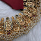 Potta Stone Emerald Pearls Ethnic Short Necklace