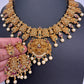 Matte Goddess Lakshmi Neckline Short Necklace