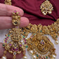 Matte Goddess Lakshmi Neckline Short Necklace