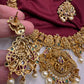 Matte Goddess Lakshmi Neckline Short Necklace