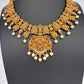 Matte Goddess Lakshmi Neckline Short Necklace