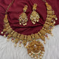Matte Goddess Lakshmi Neckline Short Necklace