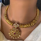 Matte Kempu CZ Kanthi Necklace
