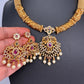 Matte Kempu CZ Kanthi Necklace
