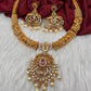 Matte Kempu CZ Kanthi Necklace