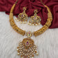 Matte Kempu CZ Kanthi Necklace
