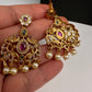 Matte Kempu CZ Kanthi Necklace