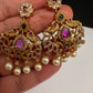 Matte Kempu CZ Kanthi Necklace