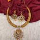 Matte Kempu CZ Kanthi Necklace