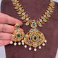 Matte Kempu CZ Mango Short Necklace