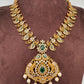 Matte Kempu CZ Mango Short Necklace