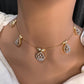 AD Dainty Invisible Short Necklace