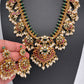 Kempu Rice Pearls Short Guttapusalu Necklace