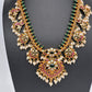 Kempu Rice Pearls Short Guttapusalu Necklace