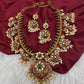 Kempu Rice Pearls Short Guttapusalu Necklace