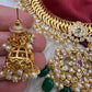 CZ Pearls Jalebi Short Necklace Jhumki