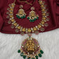 Kempu Bottu Detachable Pendent Short Necklace
