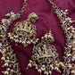 Kempu Matte Ram Parivar Short Necklace