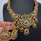 Peacock CZ Matte Short Necklace