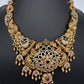 Peacock CZ Matte Short Necklace