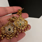 Peacock CZ Matte Short Necklace