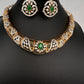 AD  Kanthi Short Necklace - Green