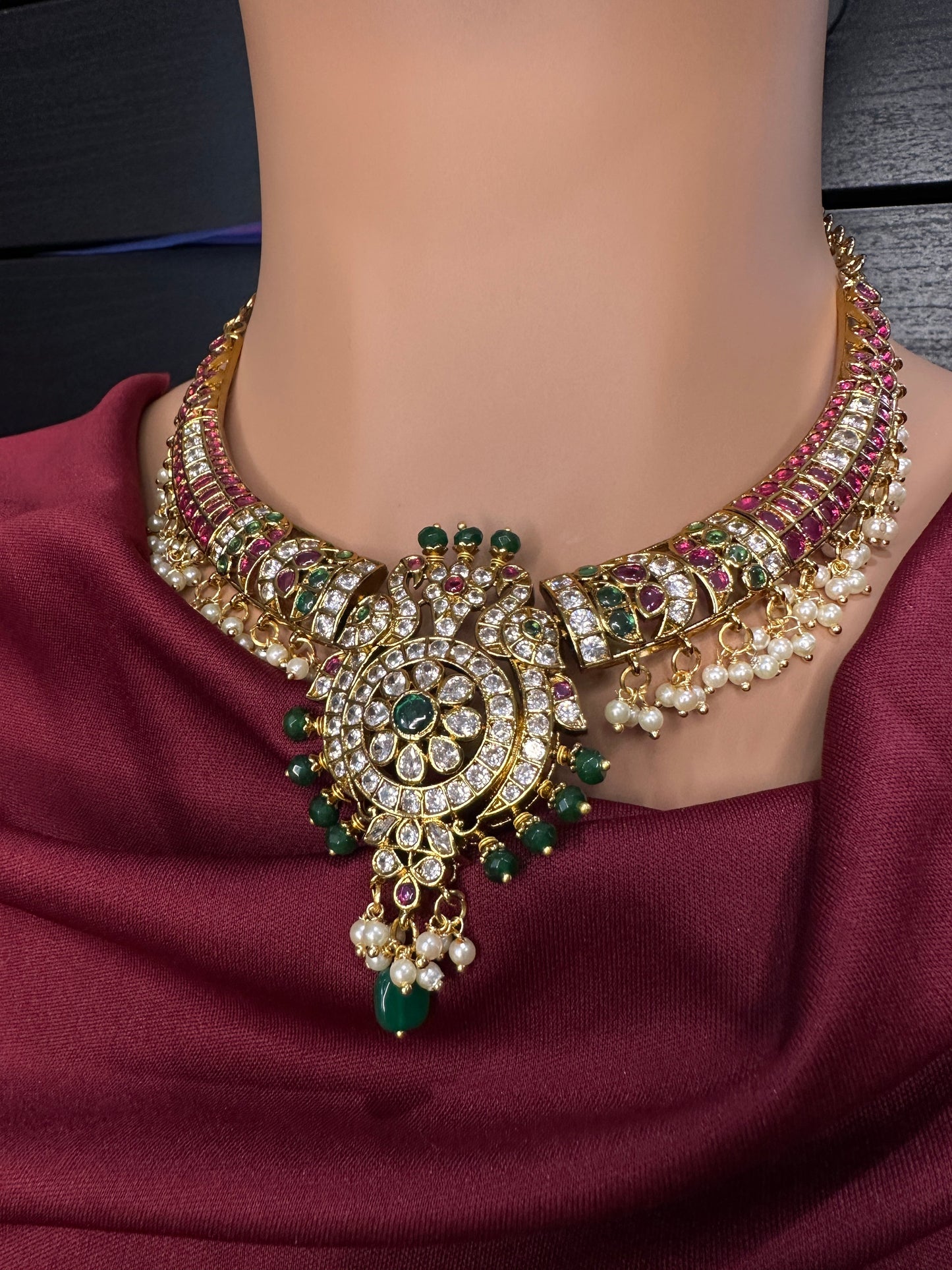 Kempu Matte Kanthi Short Necklace