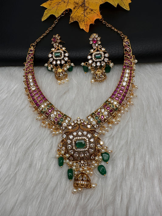 Kempu Matte Kanthi Short Necklace