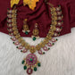 Kempu Matte Goddess Lakshmi Mango Short Necklace