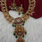 Kempu Matte Goddess lakshmi Jalebi Short Necklace
