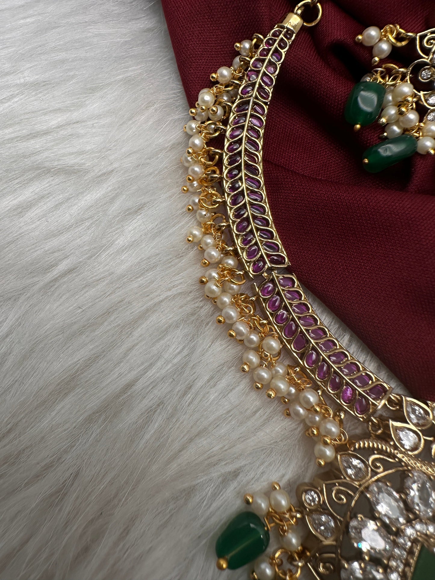 Kemp AD Green Short Necklace