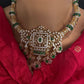 AD Color Stone Kanthi Short Necklace - Multi