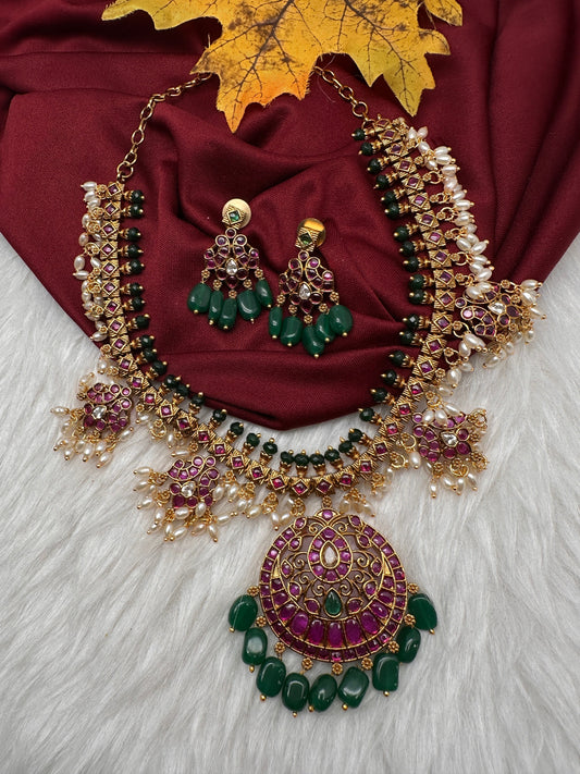 Kemp Premium Matte Guttapusalu Short Necklace