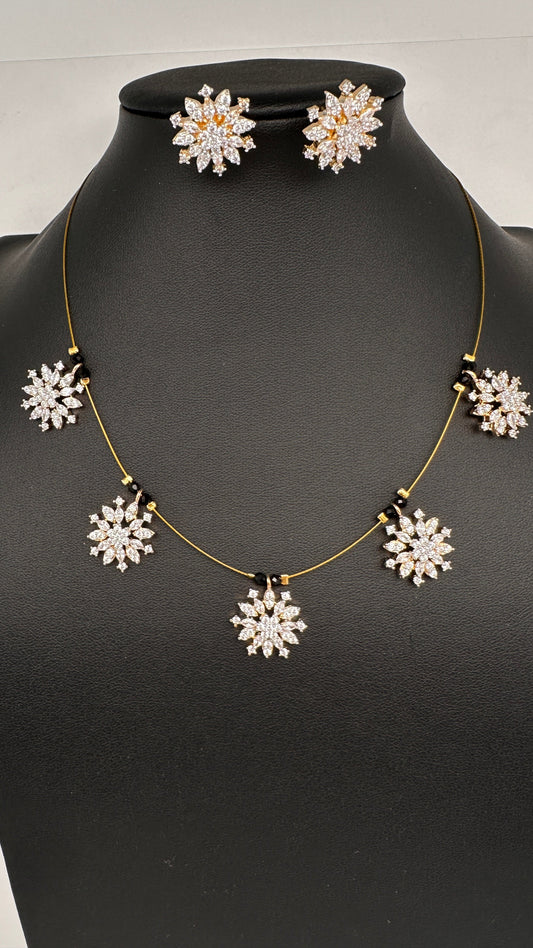 AD Dainty Invisible Short Necklace - 