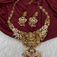 Goddess Lakshm Short Matte Necklace - 