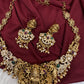 Goddess Lakshm Short Matte Necklace - 