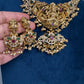 Goddess Lakshm Short Matte Necklace - 